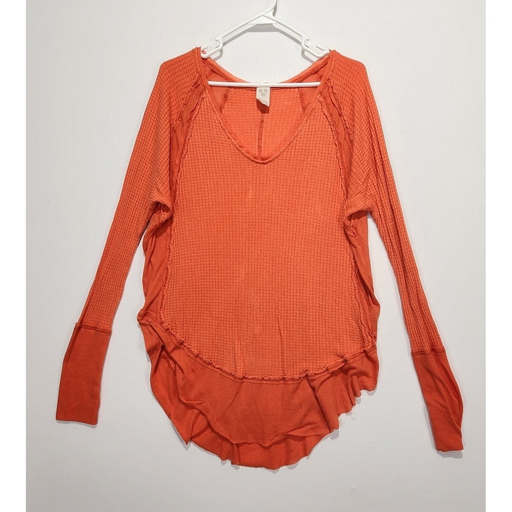 We The Free Women's Casual Comfy‎ Oversize Long Sleeve Shirt Size L